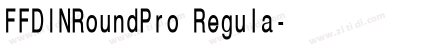 FFDINRoundPro Regula字体转换